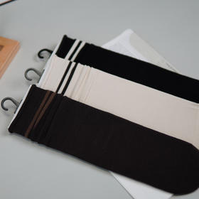 女【2双装 6双6折】丨女士秋冬中筒袜堆堆袜中长筒棉袜双条纹袜子女袜【2422206】