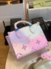 LouIs VUITTON ONTHEGO 城市春日系列 经典老花可拆卸可调节肩带 涂层帆布 托特包Tote包购物袋单肩斜挎手提包 渐变蓝粉（CB） 商品缩略图1