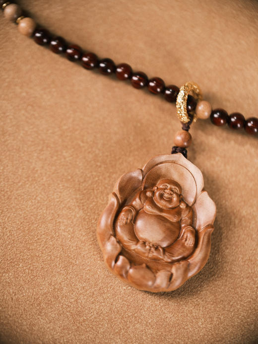 炁体源流串 0.6紫檀配老山檀 配老山檀弥勒佛【器悟雅玩】 商品图0