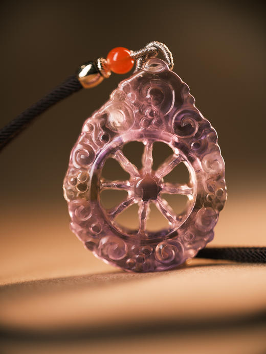 紫水晶 智慧轮转吊坠【器悟雅玩】 商品图0