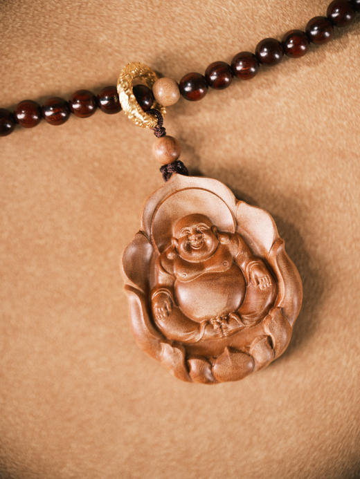 炁体源流串 0.6紫檀配老山檀 配老山檀弥勒佛【器悟雅玩】 商品图3