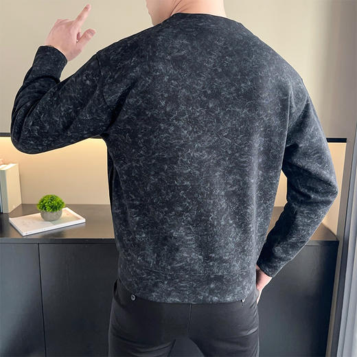 【新款DH】大依优型大码男装休闲潮流开衫纽扣V领夹克外套 商品图2