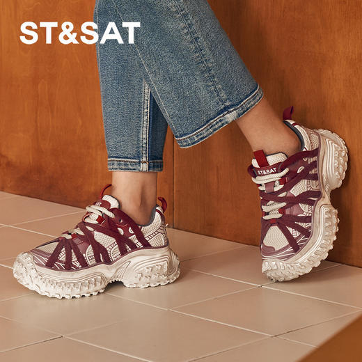 星期六时髦潮流厚底增高老爹鞋SSC3112C1X 商品图8