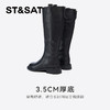 星期六经典百搭厚底增高长筒骑士靴SSC4117475 商品缩略图6