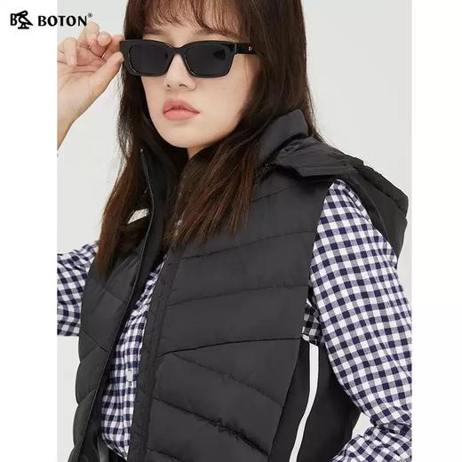 波顿女士冬季羽绒马甲女棉背心外搭女士坎肩秋大码潮LC725321 商品图3