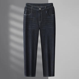 【新款DWP】大依优型大码牛仔裤直筒棉质长裤男舒适弹力休闲商务简约百搭加肥加大男装裤子