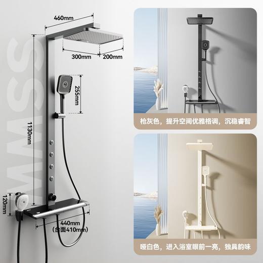 浪鲸卫浴  带腰喷花洒 带皂液洗发器 钢琴键数显 商品图1
