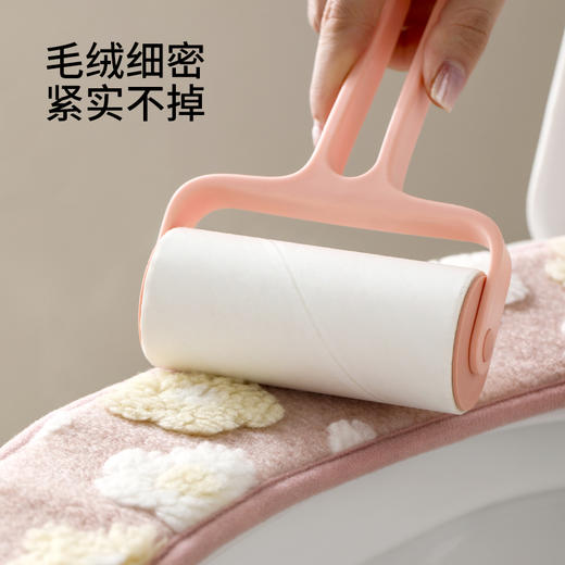 FaSoLa马桶坐垫贴毛绒四季通用家用粘贴式可水洗马桶圈坐便器垫子 商品图4