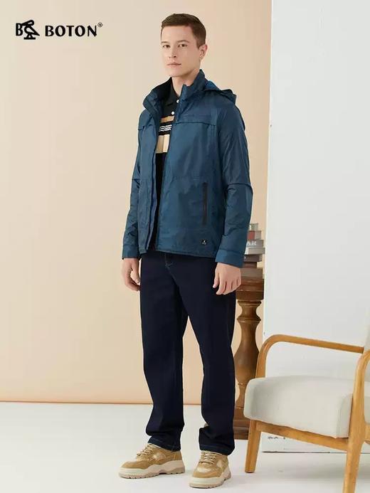 波顿春秋季立领甩帽常规款风衣MJ956322 商品图1