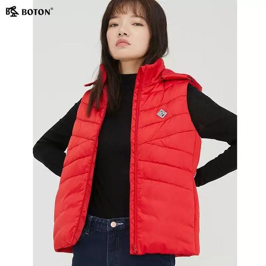 波顿轻薄羽绒背心马甲年冬季女潮流白鸭绒外穿马夹外套LC720321 商品图1