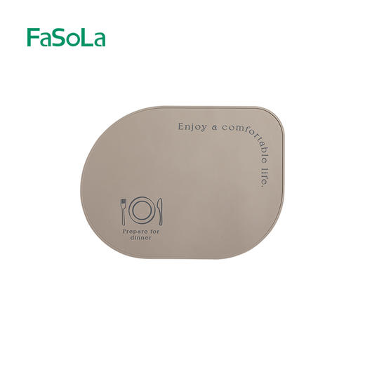 FaSoLa餐垫高级感轻奢北欧家用防水防油西餐垫餐桌防烫硅胶隔热垫 商品图5