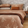 叶蔓秀影系列四件套复古床上全棉纯棉床单被罩枕罩床品结婚轻奢高级感 商品缩略图0