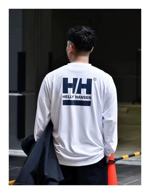 HELLY HANSEN LS Square Logo Tee海丽汉森 男女混纺长袖T恤 面料厚实 商品图0
