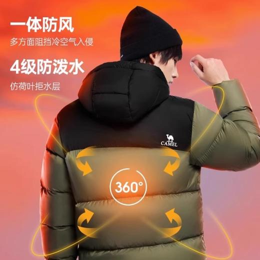 【选用长白山雪域 85%白鸭胸腹绒毛】骆驼 2.0 火山系列羽绒服 商品图1