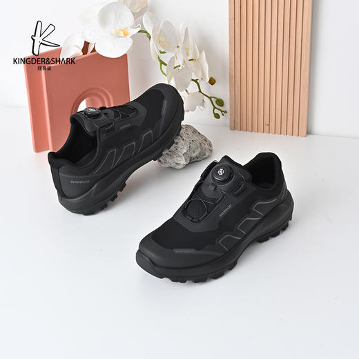 经典鲨2024年秋季新款男士黑色韩版舒适通勤跑步休闲鞋KW10-D33081 商品图0