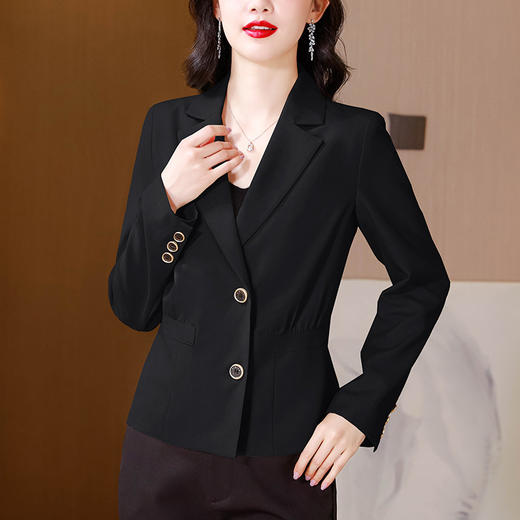 KQL A83N3004高级感简约直筒短款西装外套 商品图3