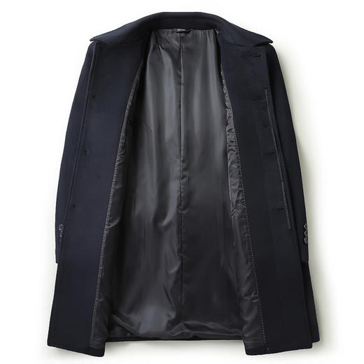 【羊毛】【新款DWP】大依优型品质羊毛呢大衣外套商务夹克男宽松加肥加大码上衣胖子正装休闲 商品图4