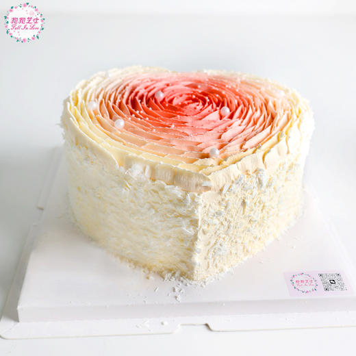 【心形渐变玫瑰蛋糕】爱你的心由浅入深～～ 商品图1