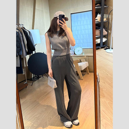 ROMI STUDIO“松弛随性" 休闲舒适混纺高腰直筒垂感卫裤 23AWK569 商品图2