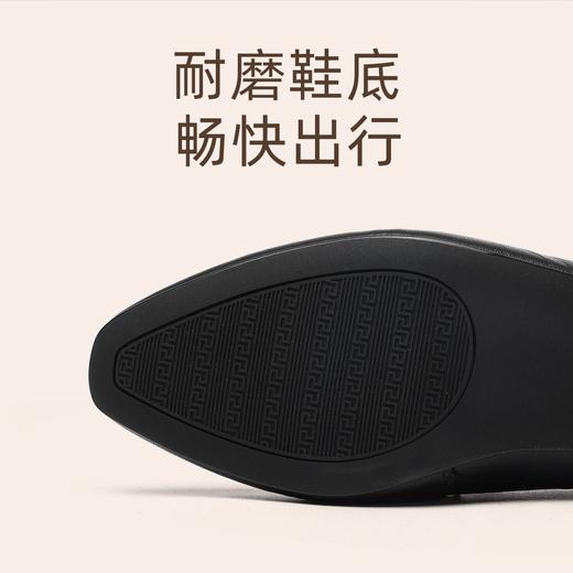 信诺舒适羊皮乐福鞋2024秋季新款休闲一脚蹬单鞋妈妈鞋女士小皮鞋X24Q032-75 商品图1