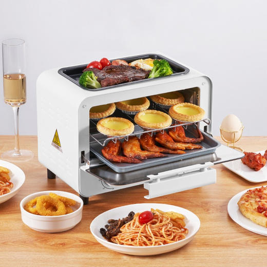【小家电】REVERE迷你10L多功能电烤箱煎盘RES-TO1001/YK HF 商品图1