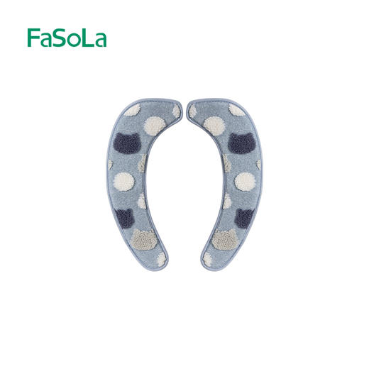 FaSoLa马桶坐垫贴毛绒四季通用家用粘贴式可水洗马桶圈坐便器垫子 商品图5