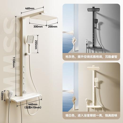 浪鲸卫浴  带腰喷花洒 带皂液洗发器 钢琴键数显 商品图2