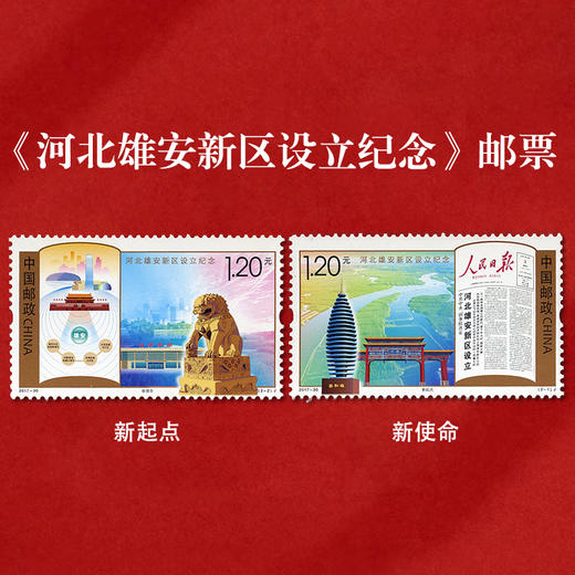 《河北雄安新区设立纪念》邮票 2017-30 商品图0
