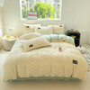 【A类牛奶魔法绒四件套】冬季保暖加厚双面纯色被套 珊瑚绒ins床笠三件套  商品缩略图5