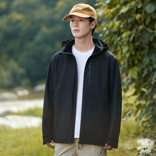 【可脱卸帽】【新款DK】大依优型大码男装连帽夹克户外防水夹克加肥加大休闲夹克胖子外套上衣 商品图5
