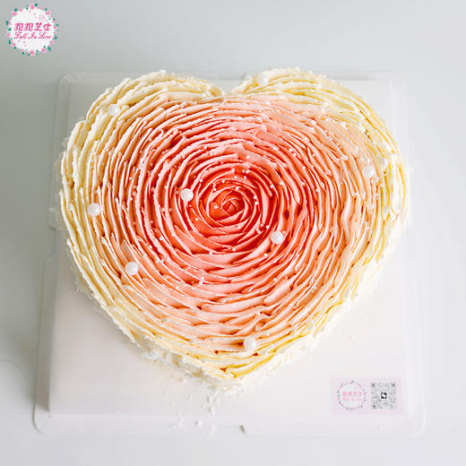 【心形渐变玫瑰蛋糕】爱你的心由浅入深～～ 商品图4