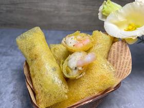 & 金丝虾仁卷🍤真材实料，看得见，味多鲜美，唇齿弹香～