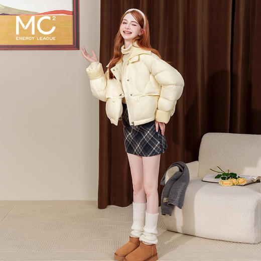 设计感拼接毛织小短款羽绒-2051Y4242547 商品图2