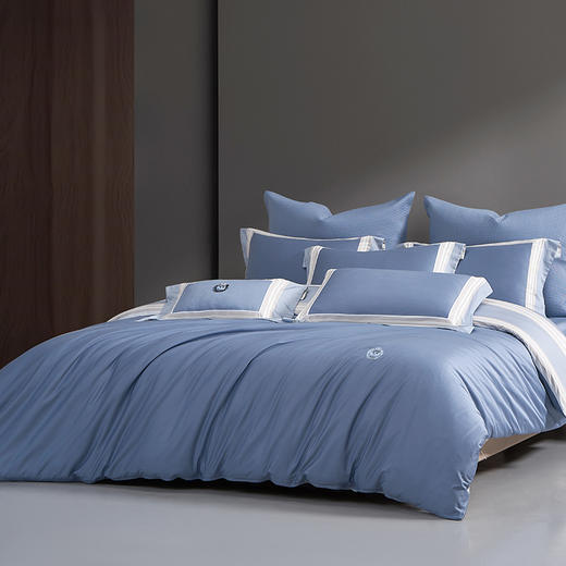 梦洁MENDALE床品 纯棉缎纹四件套：1956S顺1010102365/1010102364 商品图0