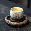 茶器｜东道汝窑【灵蛇献瑞】蛇年生肖A杯（天青） 商品缩略图2