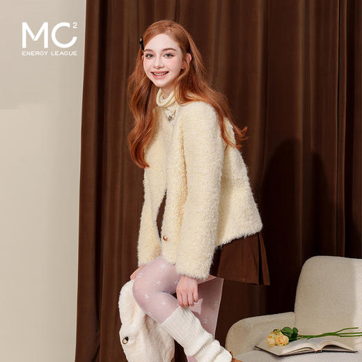 甜美小香风仿皮草麂皮绒短外套J4241604 商品图3