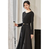 剩S/M 【女主角小黑裙】米思阳2026春季新款极简风小黑裙立体剪裁高级质感连衣裙3788 商品缩略图1