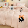 A类婴幼儿级水洗棉四件套床品可爱毛巾绣纯棉三件套床单被套4件套 商品缩略图13