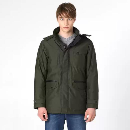 波顿男士黑色白鸭绒羽绒服中长棉服外套MC732518 商品图6