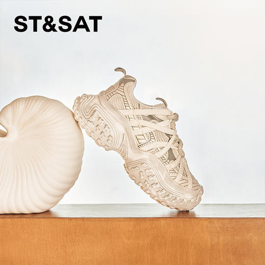 星期六时髦潮流厚底增高老爹鞋SSC3112C1X 商品图0