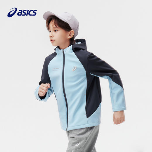 【商场同款】Asics/亚瑟士童装2024年秋运动外套新款防水吸湿速干 商品图0