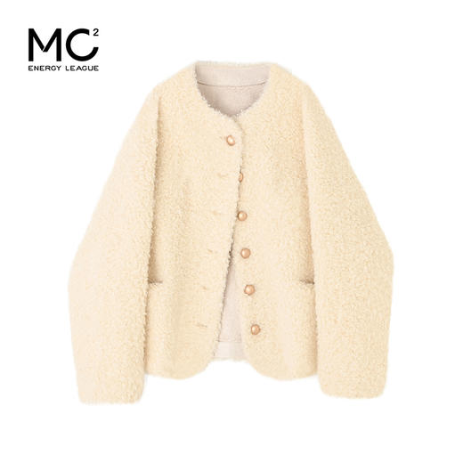 甜美小香风仿皮草麂皮绒短外套J4241604 商品图4