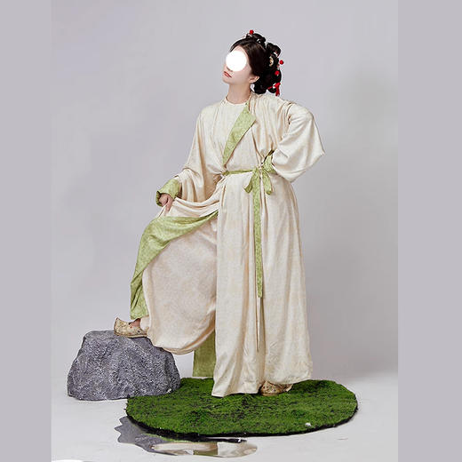 裁缝学苑AS345唐制古法圆领袍纸样阔腿裤唐服装打版裁剪样板 商品图1