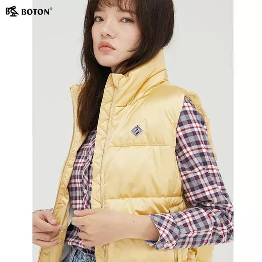 波顿冬季轻薄羽绒背心马甲女潮流白鸭绒防风外套马夹LC726321 商品图3