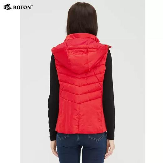 波顿轻薄羽绒背心马甲年冬季女潮流白鸭绒外穿马夹外套LC720321 商品图2