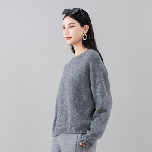 SNE8BD178诗梦女装烫钻圆领针织衫 商品图3
