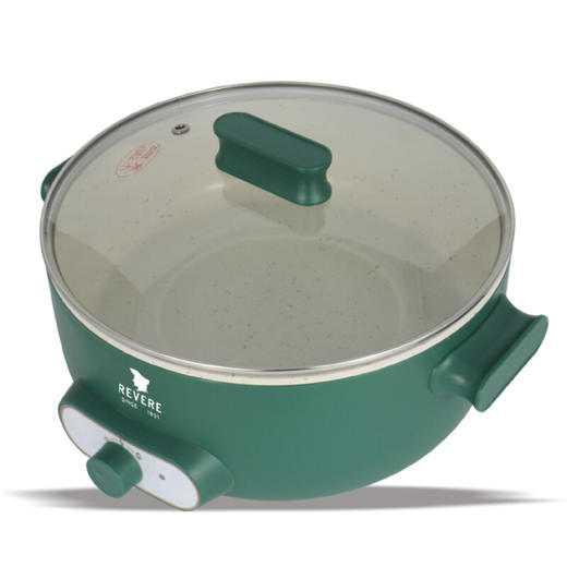 【小家电】REVERE家用多功能电火锅RES-HG1200/YK墨绿色 4L HF 商品图5