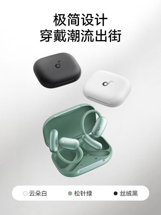 Soundcore声阔飞跃线Air开放式无线蓝牙耳机不入耳气传导运动 3874 商品图1