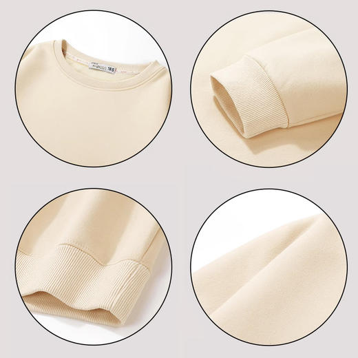 裁缝学苑AQ365短款卫衣纸样女装圆领落肩无帽春秋季上衣样板 商品图2