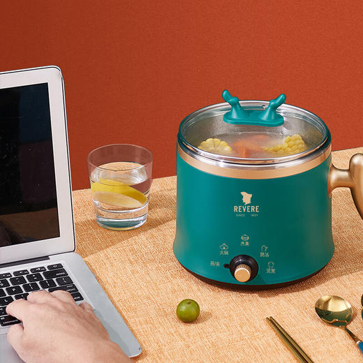 【小家电】REVERE家用鹿角1.8L电煮锅RES-8381D/YK HF 商品图1